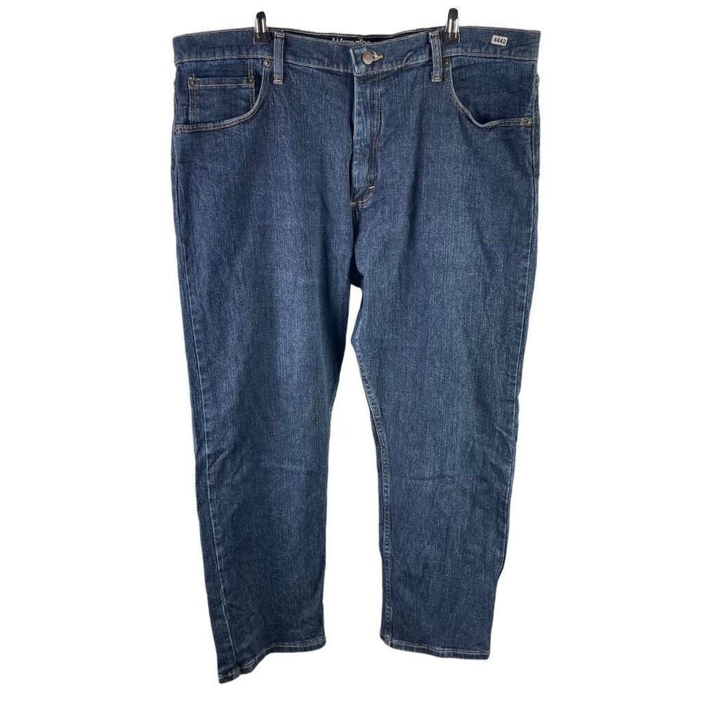 Wrangler Straight Jeans 38x29 Men’s Dark Wash Pre-Owned [#4442]